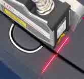 Distance measurement at the centre console