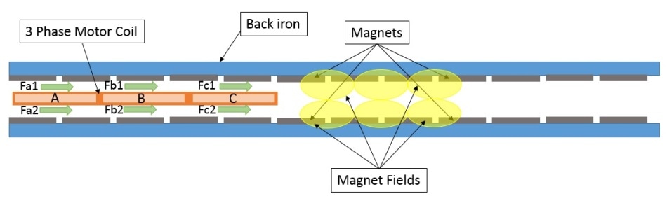 Linear Ironless Motor.