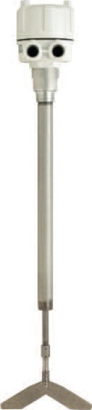 For high level detection in a tank, a rotary can also be mounted on the top of the tank and an extension can be custom fabricated to reach the paddle to the desired level.
