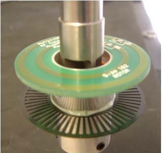 Electromagnetic coupling device mounted onto the shaft