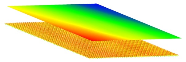 Mobile phone display layers illustrated with the Line Confocal Sensor LCI1201