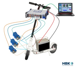 Electric scooter mobile power test.