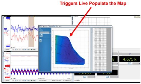 A live heat map of triggers