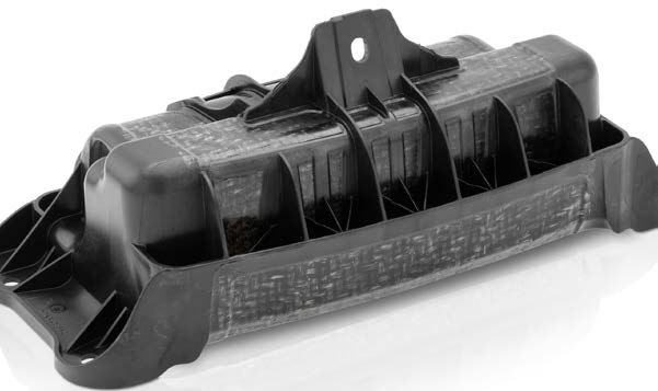 Air bag housing after the FiberForm process