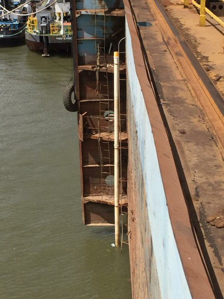 The ToughSonic 50 sensors were mounted in the top of 37 feet long, 8 inches diameter stilling tubes.