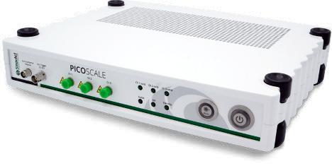 Picoscale controller. The controller contains the laser source and fringe interpolater for making interferometer measurements.