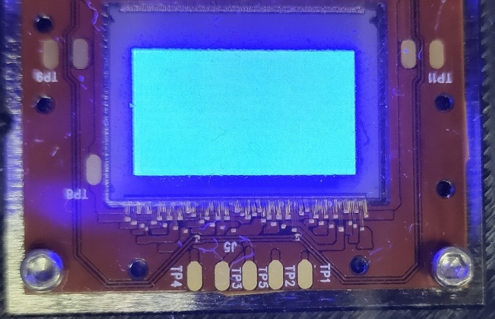 The same microLED display shown in the prior image now has uniform luminance after measurement and correction using a ProMetric® Y29 (29-megapixel imaging photometer) with Microscope Lens using TrueTest™ Software’s demura algorithms. (Image © Jasper Display Corp.).