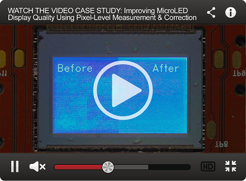 Correcting the Visual Quality of MicroLED Displays for Efficient Production