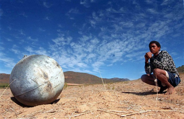 Launcher tank recovered in South Africa