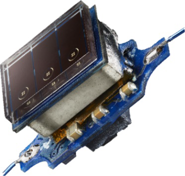 Photograph of the miniature wireless sensor node