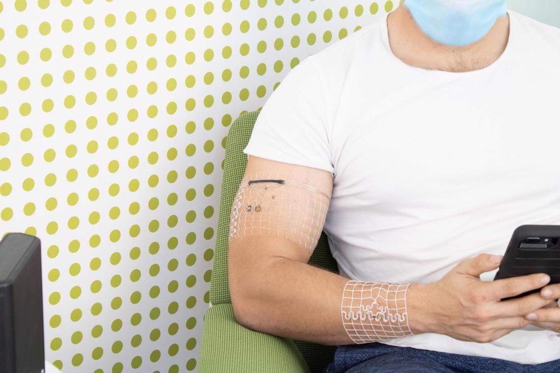 Wireless 3D Printed Wearable Sensor to Track Health and Body Function.