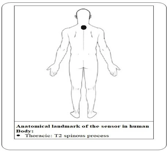Wearable sensor location in the human body.