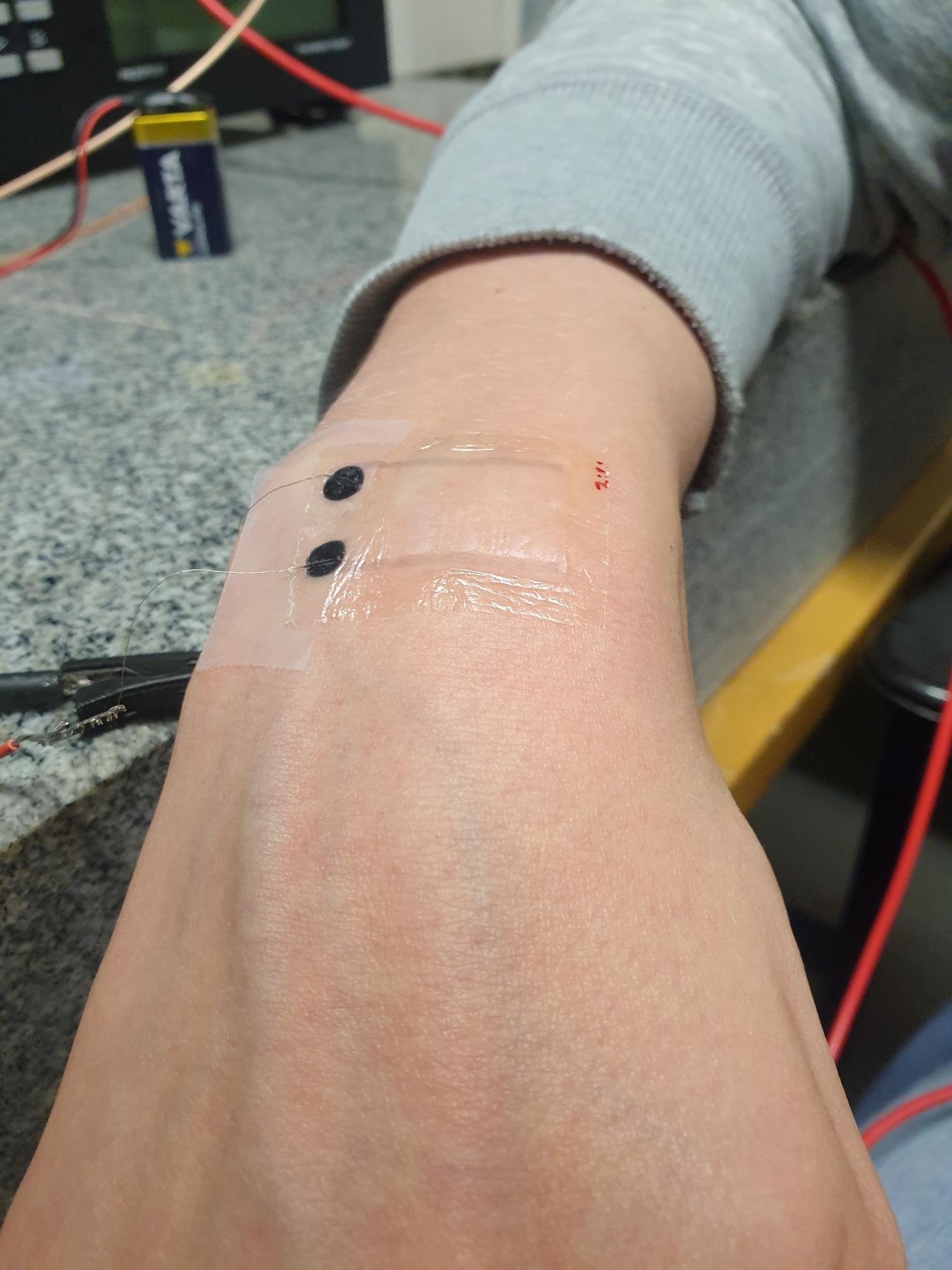 The transparent sensor device.