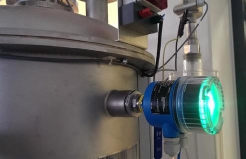 Figure 1: Vibrating fork point level instruments, such as this Endress+Hauser Liquiphant® FTL51B, are widely used in the process industries.