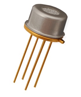 View of the sensor in TO 39 housing