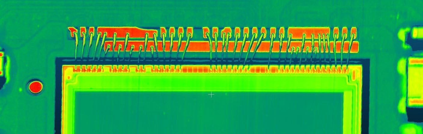 Semiconductor ball-bump diameter and height measurement with Gocator 5500 Series Line Confocal Sensor