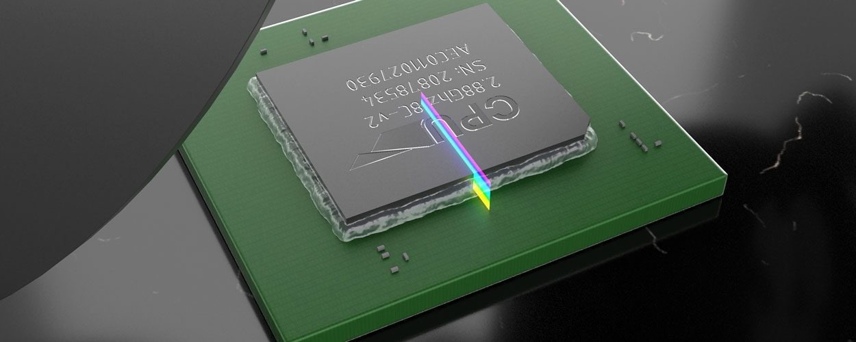 Final semiconductor packaging inspection with Gocator 5500 Series Line Confocal Sensor