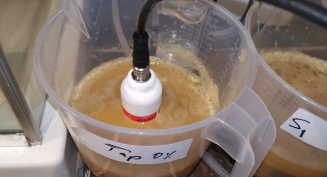 SM150T Sensor in saturated sand