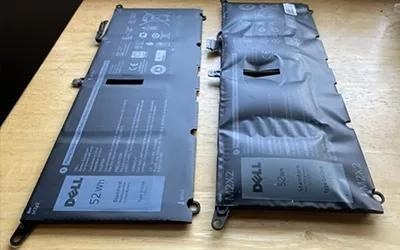 Image of a swollen battery Image of a swollen battery