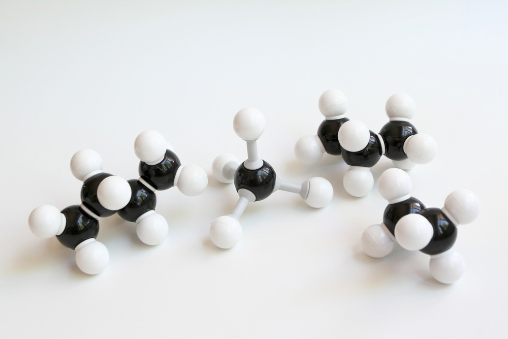 Natural Gas Molecules (Methane, Ethane, Propane, Butane)
