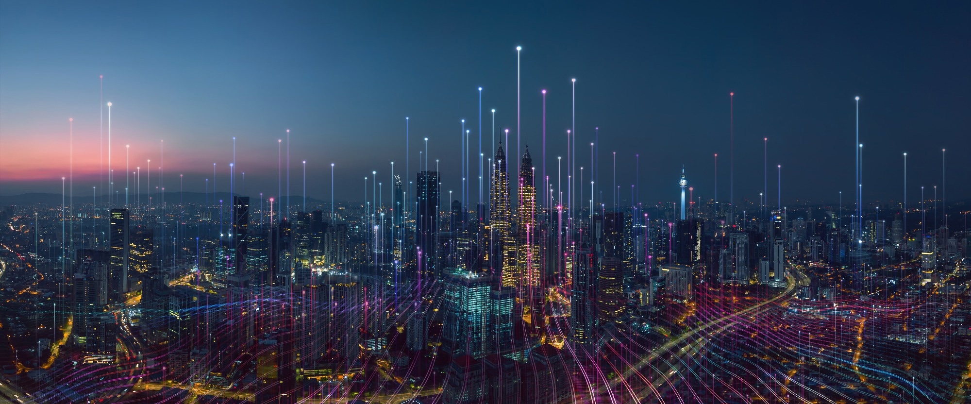 Smart city concept.