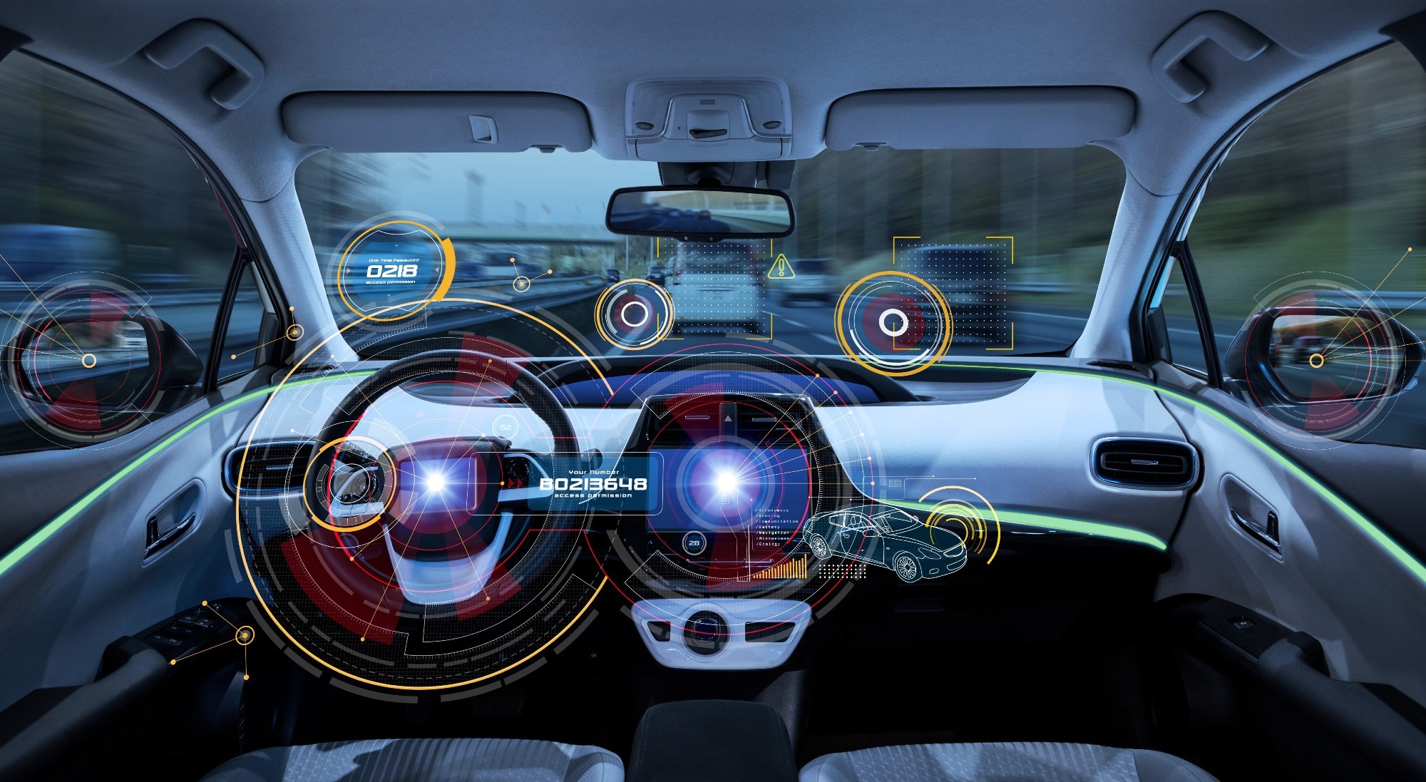 Autonomous car.