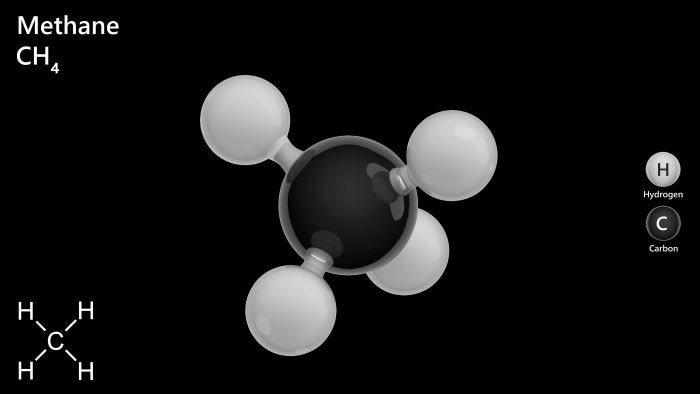 Methane molecule