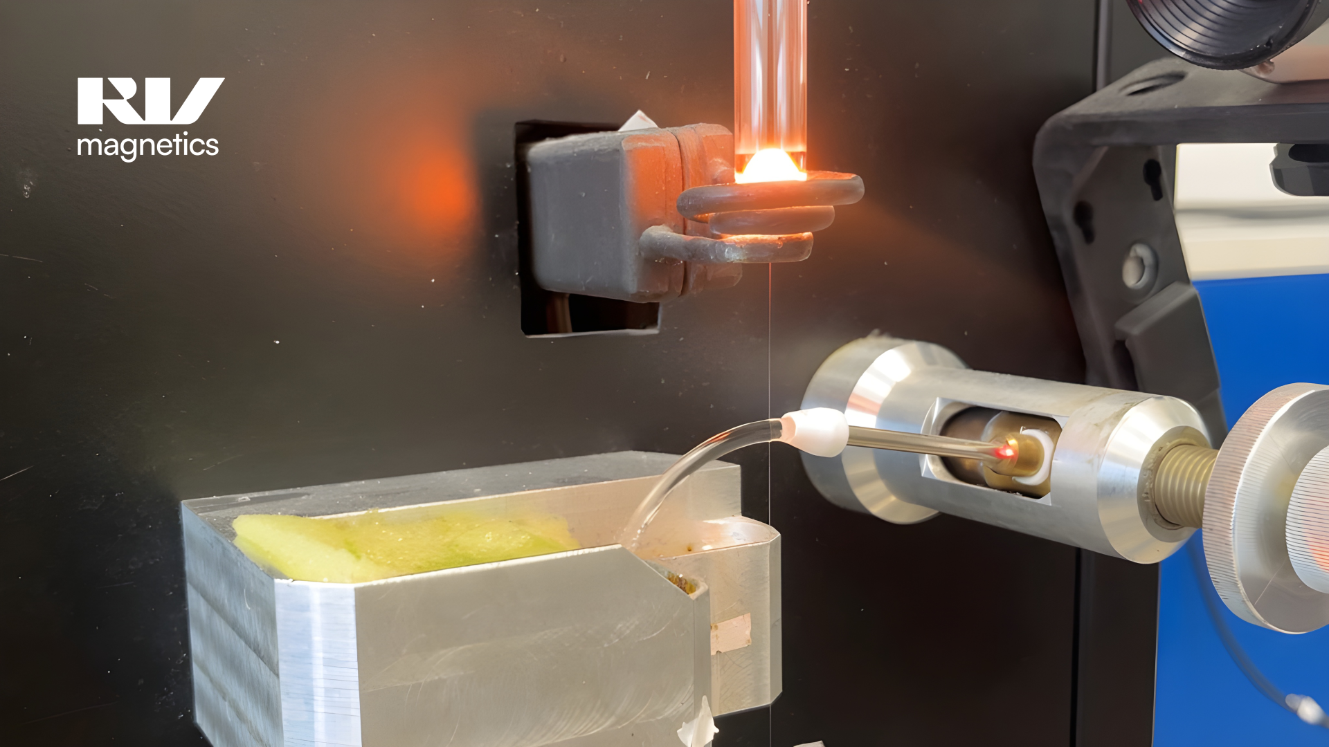 An image of a piece of equipment that has integrated the MicroWire sensor. It is able to resist and track high temperatures, pressures, and more.