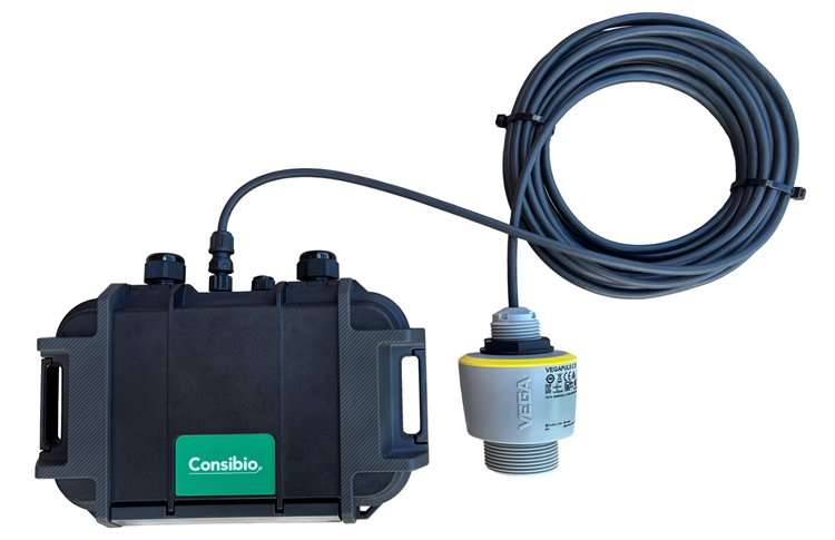 Consibio Logger WD-68 with VEGAPULS C21 sensor.