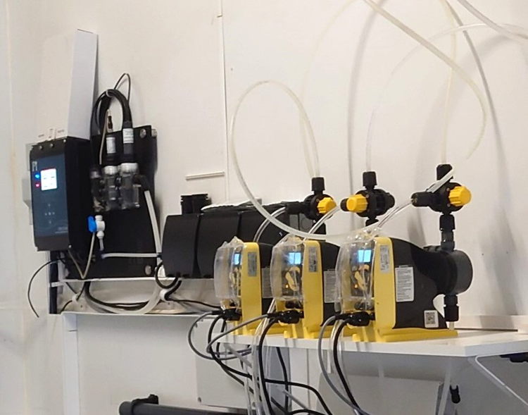 Pi’s HaloSense chlorine monitoring control system.