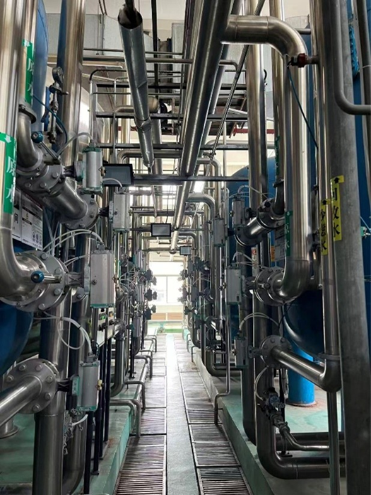 Raw water treatment line of the Coca Cola factory in East China.