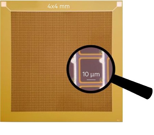 A 4x4 mm2 SiPM die