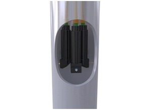 Measuring the diameters and the dimensional accuracy of boreholes is possible using special sensors equipped with a 90° beam path.