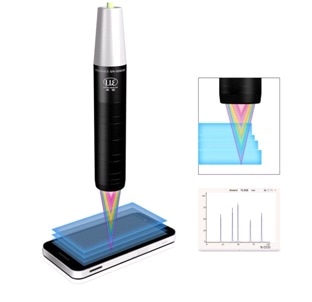 For the highest product quality with multi-layer glass used in the consumer electronics industry, it is important to determine the exact layer thicknesses and the air gaps in between.