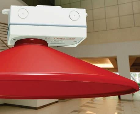 Detectors fitted with gas collector cone.