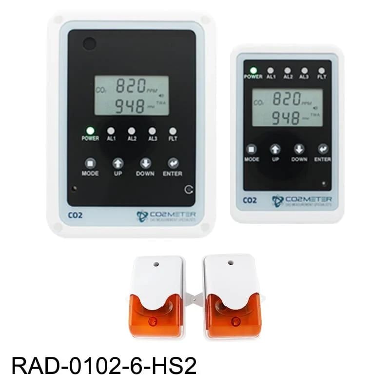 Remote CO2 Storage Safety 3 Alarm (RAD-0102-6-HS2)