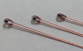 Thermometrics NTC Thermistors | Glass TG Series—Glass-Sealed Radial