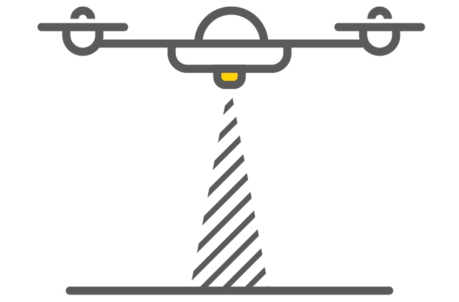 Precision landing for indoor drones.
