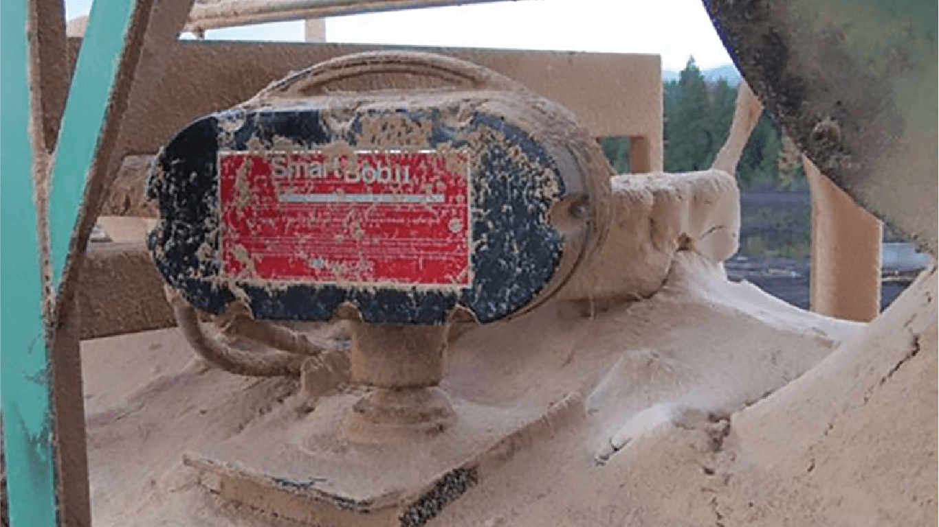 Sawdust at a wood product facility.
