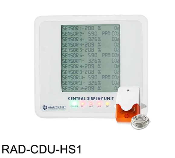 RAD-CDU: Central Display Unit for Gas Safety Alarms