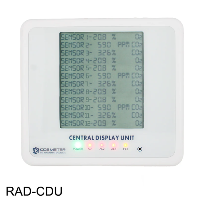 RAD-CDU: Central Display Unit for Gas Safety Alarms