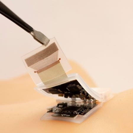 New Wearable Ultrasound System to Monitor Deep Tissues in Moving Subjects