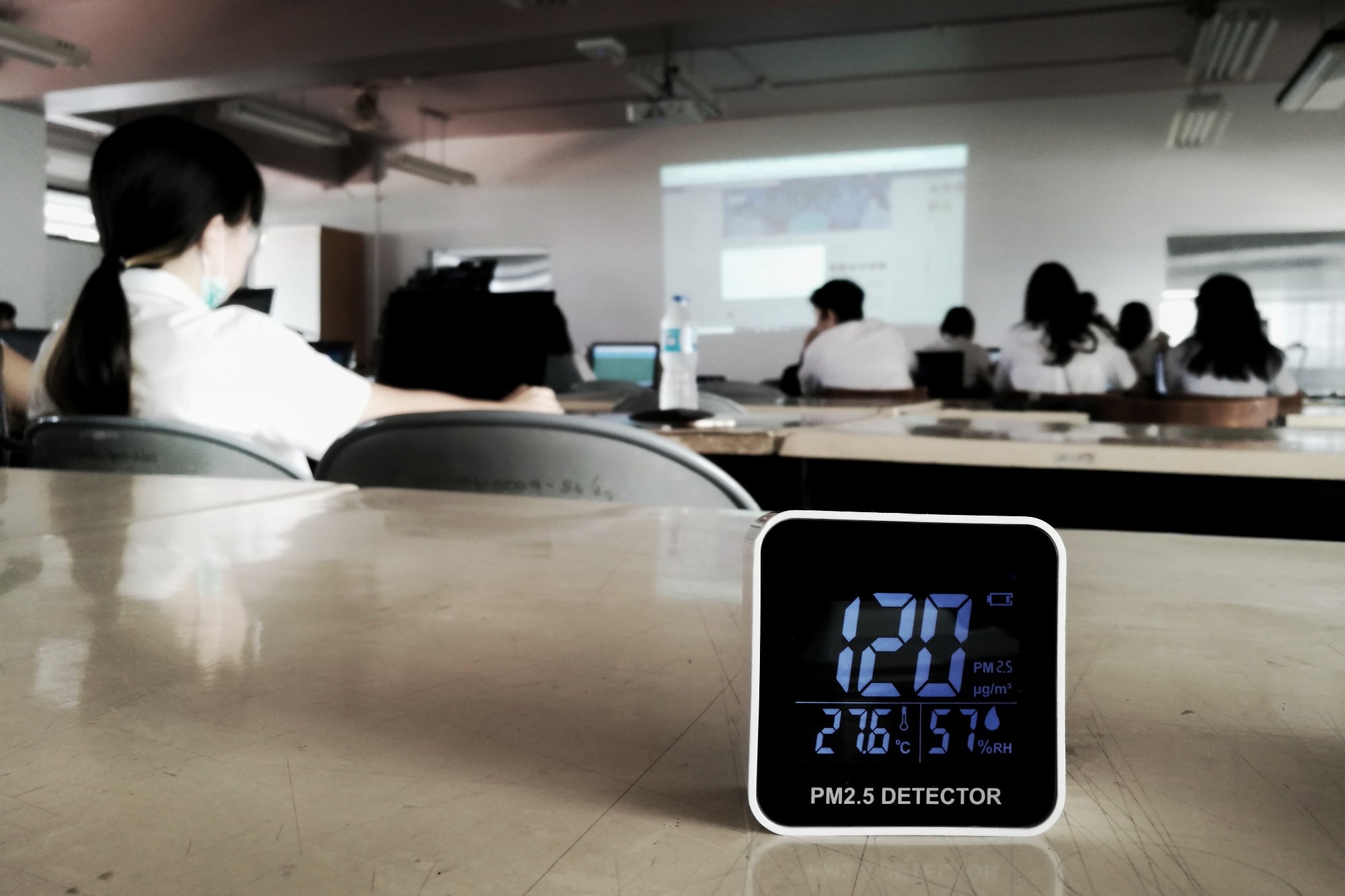 Analyzing Indoor Air Quality in Classrooms Using Low-cost Optical Particle Sensors