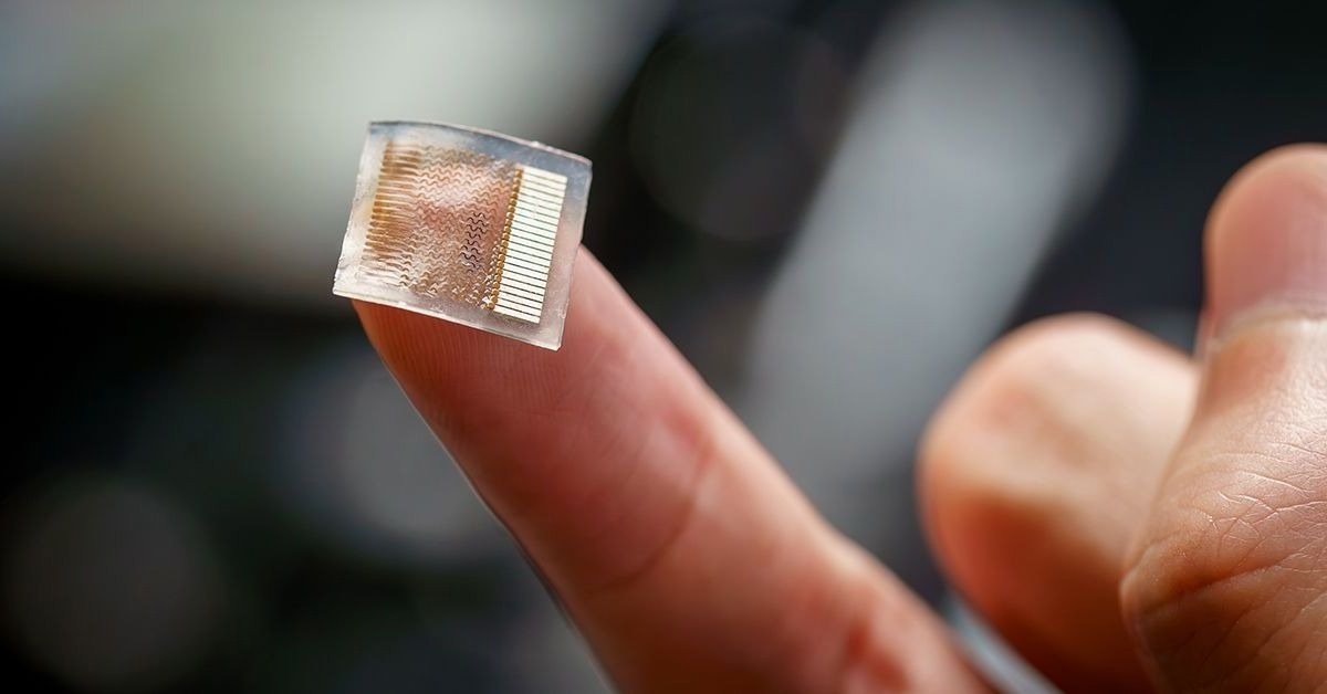 This small, stretchy skin patch uses ultrasound to continuously monitor blood pressure deep inside the body.