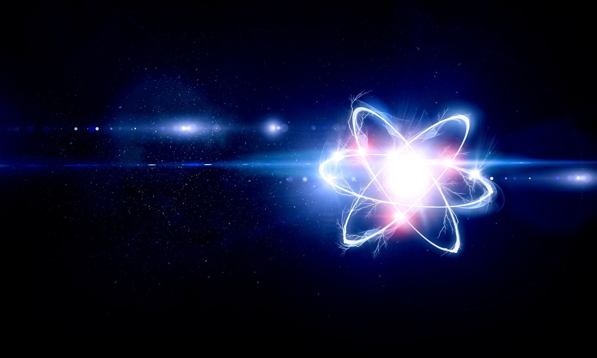 Atom molecule model.