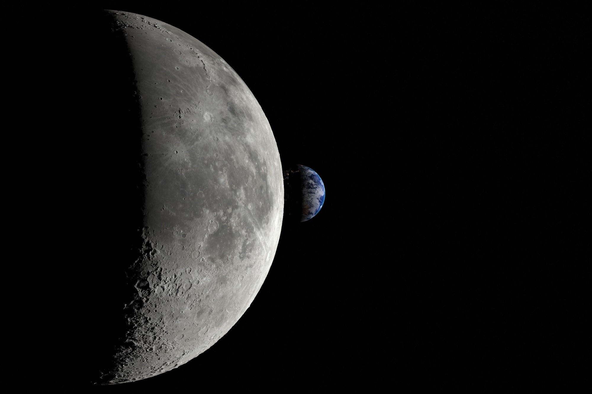The moon