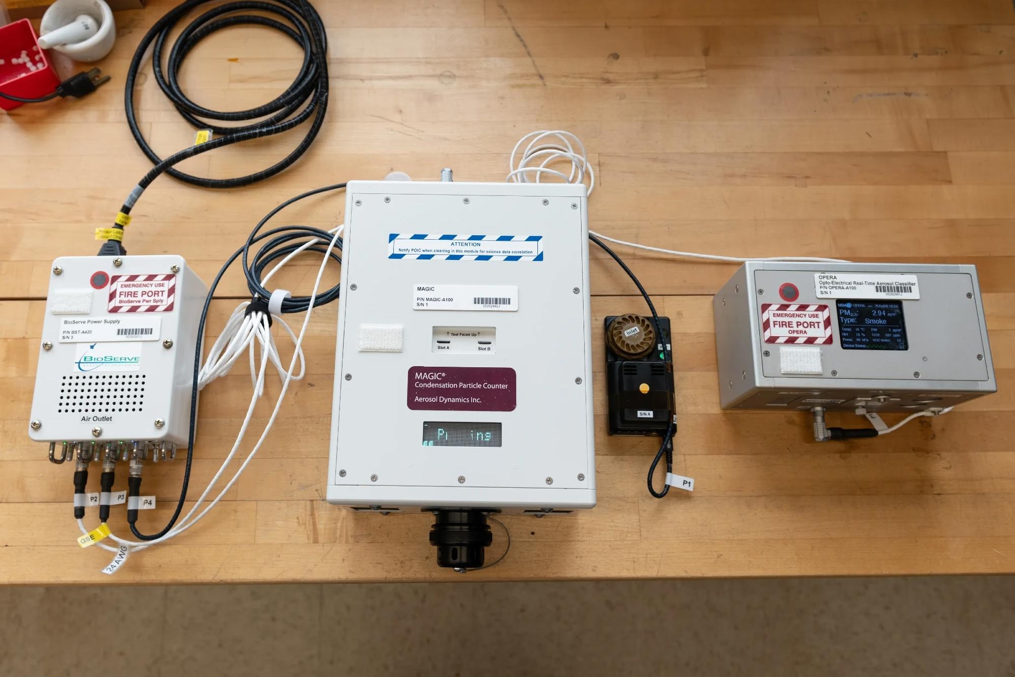 The three sensors.