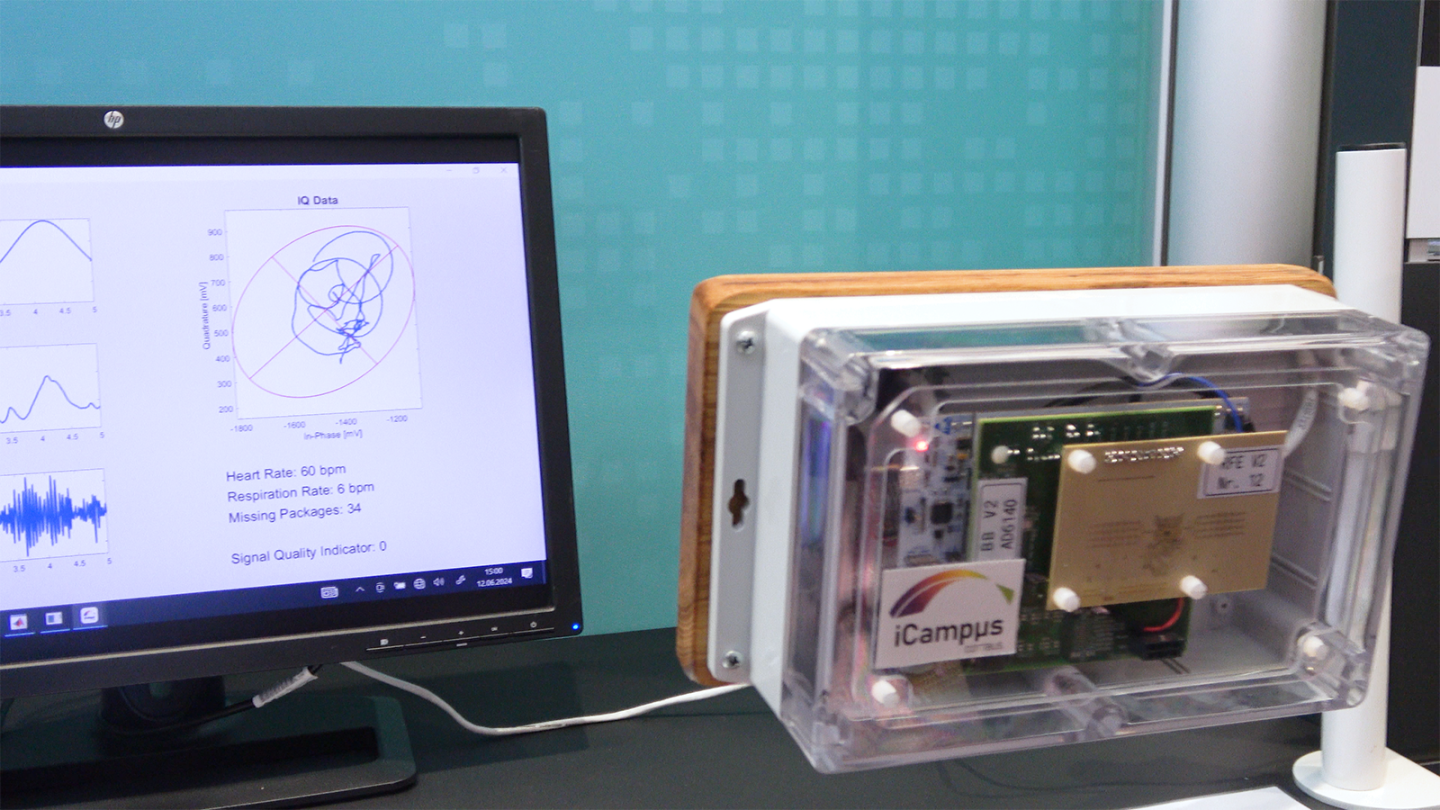A high-frequency radar sensor system can replace the traditional ECG in selected applications in the future.