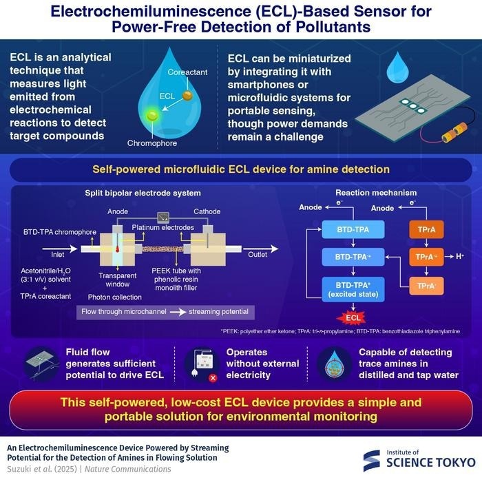 self-powered analytical device