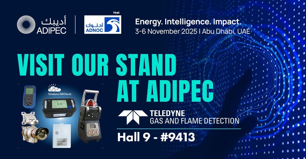Teledyne GFD to Unveil Next-Gen Gas Detector and Show how to Transform Field Data into Actionable Business Data